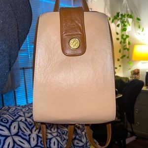 Mini Brown Leather Backpack